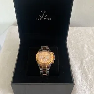 Rose Gold Stainless Steel ToyWatch Unisex Buy ToyWatch Cuff Unisex Watch - CU11PG | Grays Australia main image 3
